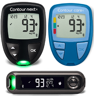 Strumenti per la misurazione della glicemia connessi: CONTOUR®NEXT strumento, CONTOUR®NEXT One strumento.